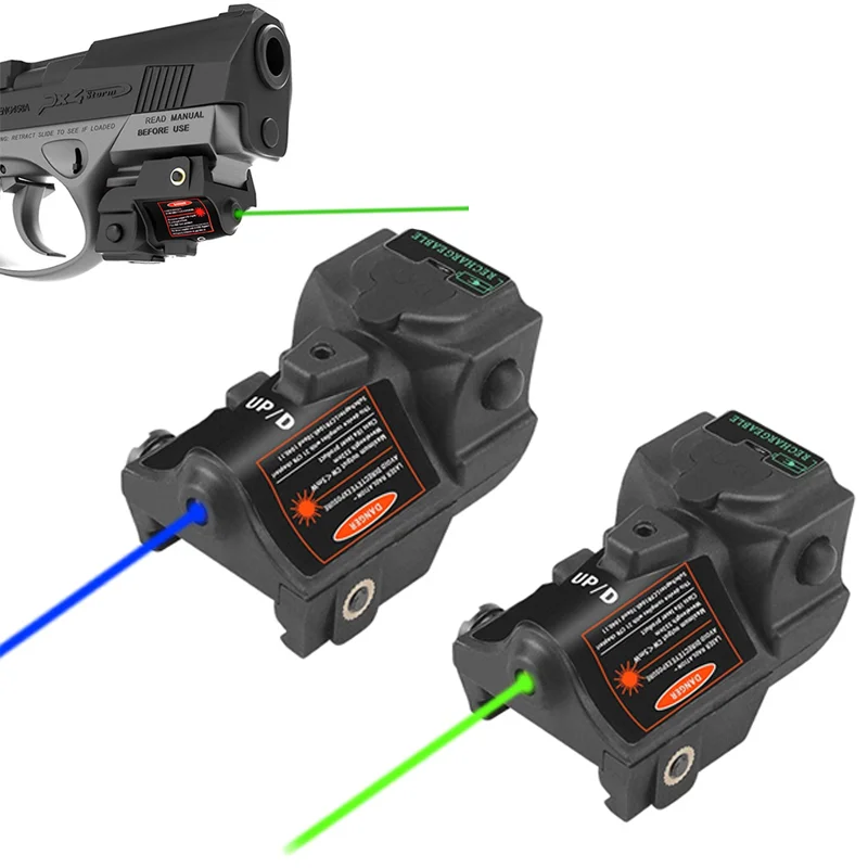 

Rechargeable Glock 17 18c 19 21 Taurus G2C G3C CZ 75 Green Laser Sight Fit For Pistol With Picatinny Rail Aiming Lazer Pointer