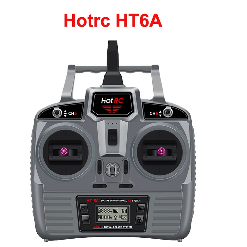 

2024 Hotrc Ht6a 2.4ghz 6ch Channel Transimitter Fhss With Super Light Receiver For Mini Rc Planes Rc Cars Fpv Drone