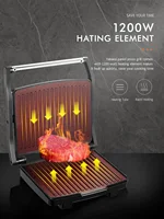 NEW Panini Press Grill, Gourmet Sandwich Maker, Electric Indoor Grill with Non-Stick Cooking Plate and Removable Drip Tray 2