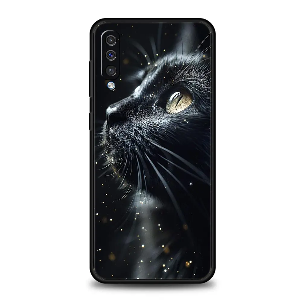 Chic Black Cat Design Phone Case Cover