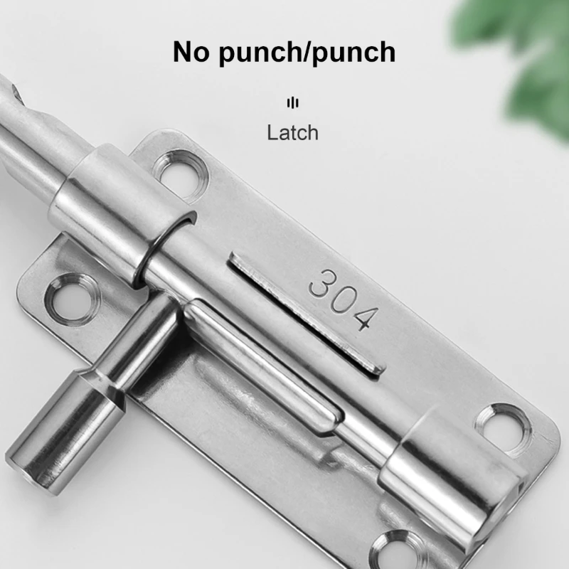 4pcs Steel Slide Latches Secure Barrels Bolts with Padlock Hole Simple Installs for Garden Gate Bathroom Shed door