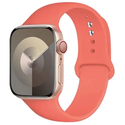 Premium Silicone Watch Strap Bracelet - Vibrant Colors & Versatile Design for 38 40 41 S10-42MM (11 Coral Red)