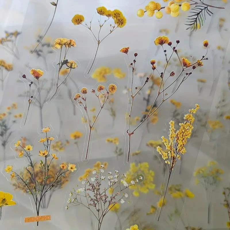 Floral Transparent Sticker Set 5