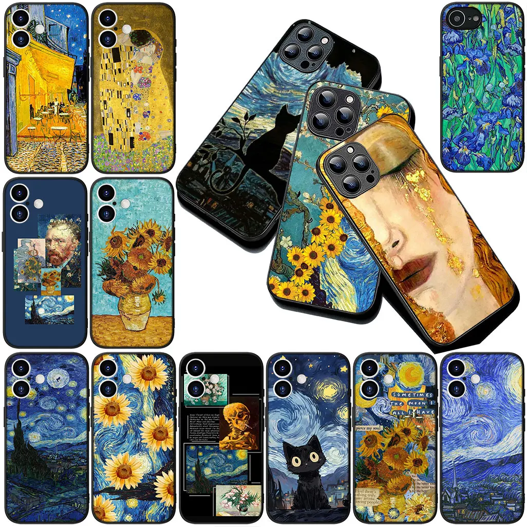 Starry Night Van Gogh Sky Art Phone Case Cover