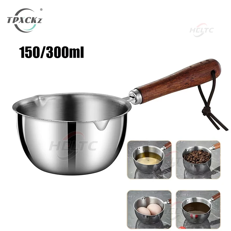 Melting Pot 150/300ml Long Handle Wax Melting Pot Stainless Steel Diy Scented Candle Soap Chocolate Butter Handmade Soap Jug Heated Coffee