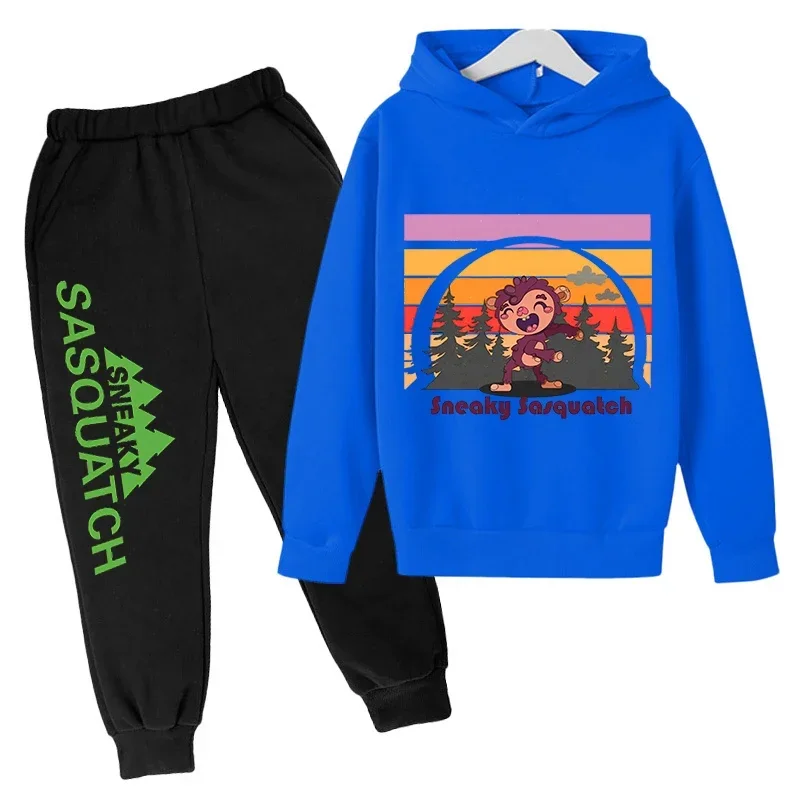 thumbnail image 1 of 2024 Nueva ropa para niños, conjunto de sudadera con capucha y pantalón, zapatillas deportivas, ropa deportiva para niños y niñas, otoño y primavera, 2 piezas, ropa para niñas pequeñas, 1 of 5