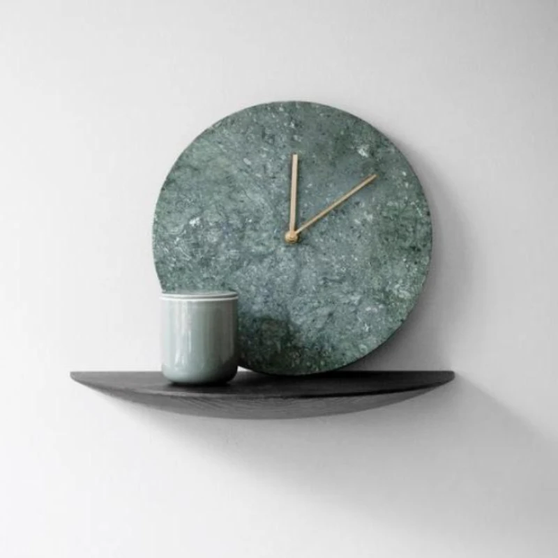 

Stylish Modern Wall Clock Nordic Creative Marble Silent Wall Clock Luxury Living Room Horloge Murale Minimalist Deco WK50WC