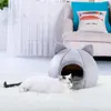 Highest Quality Comfort Pet House Tent Winter Deluxe Semi-Enclosed Deep Sleep Cat Bed Pet House Tent Small Mat Basket Small Dog 2
