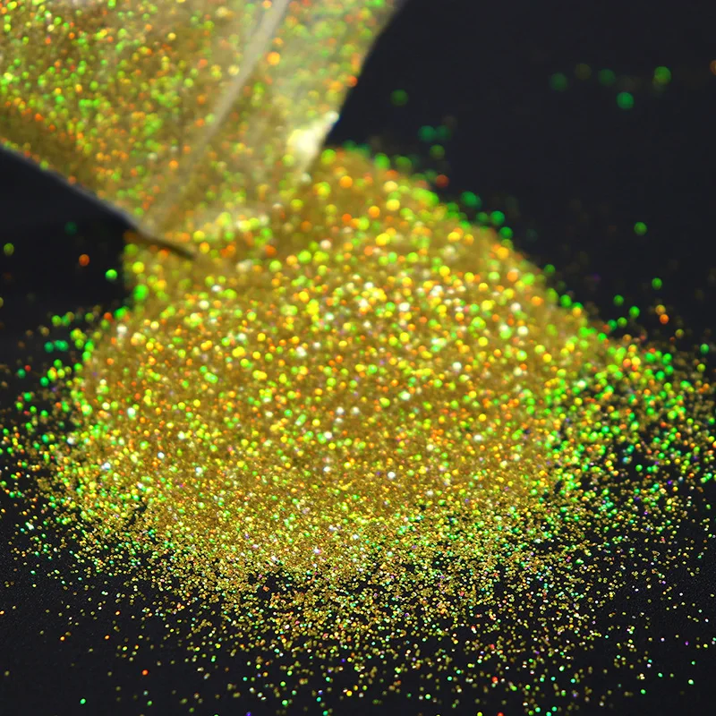 10g Iridescent Glitter Powder Laser Holographic Powder Sparkly Gold Silver Acrylic Colorful Nail Sequins Nail Art Jewelry Making