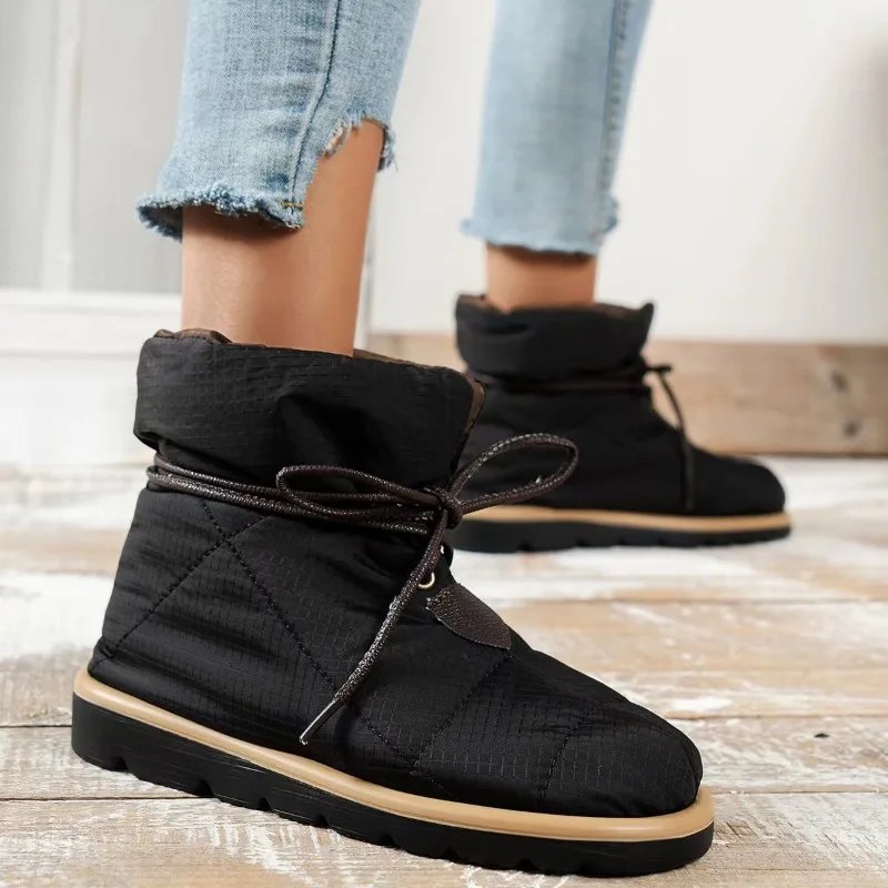 

Brand New In 2023 Women Ankle Boots Winter Warm Female Snow Boots Platforms Casual Short Shoes Fashion Luxury Woman Boots Winter
