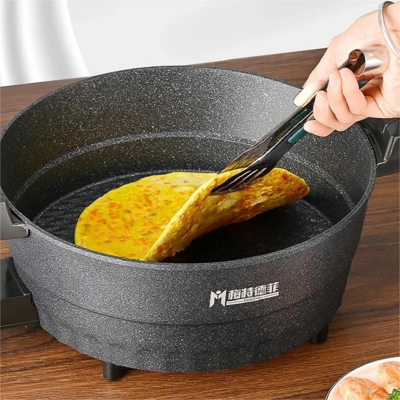 Household multifunctional electric fryer, Maifanshi electronic micro pressure integrated hot pot, non stick electric pot 4