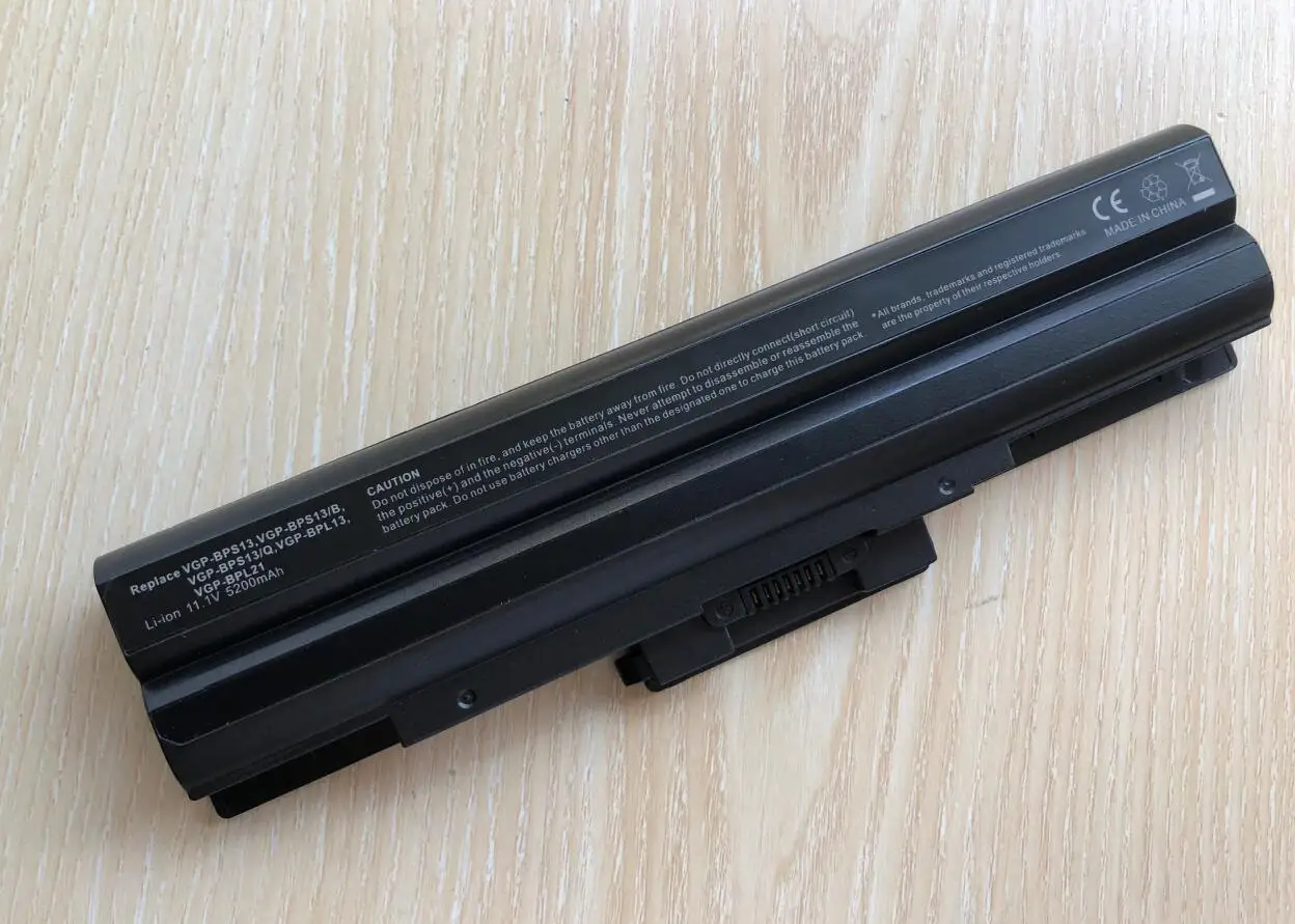 Фото Аккумулятор на 5200 мА · ч для SONY Vaio VGN-AW VGN-CS VGN-FW VGN-NS BPS13/B VGP BPS13/Q VGN-NW/B VGP-BPS13B/B VGP-BPS13A/B Black №3