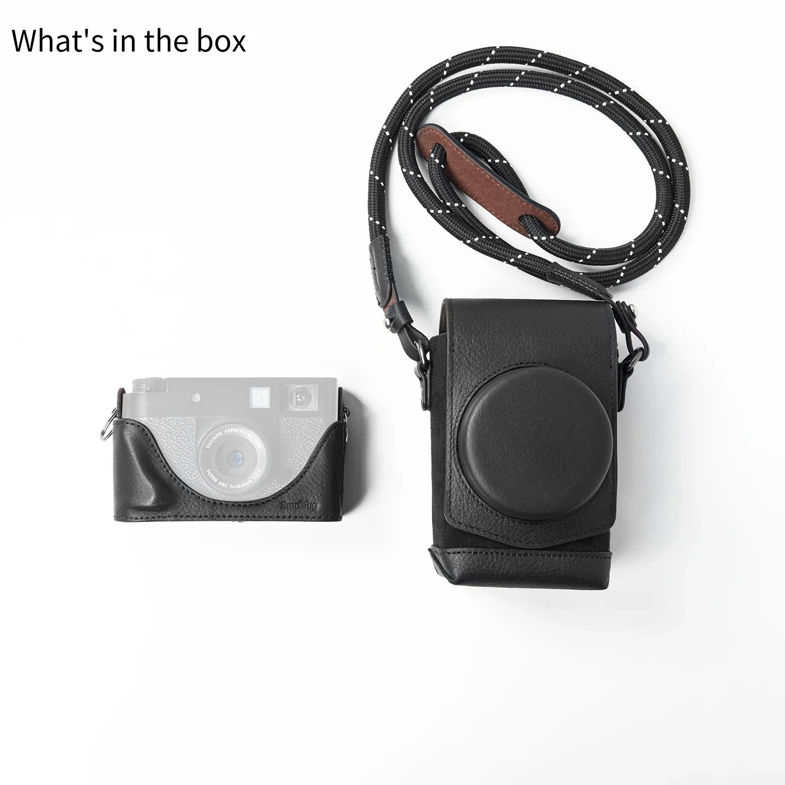 SmallRig Leather Camera Case Kit for FUJIFILM X half with Full-Cover Carrying Ba