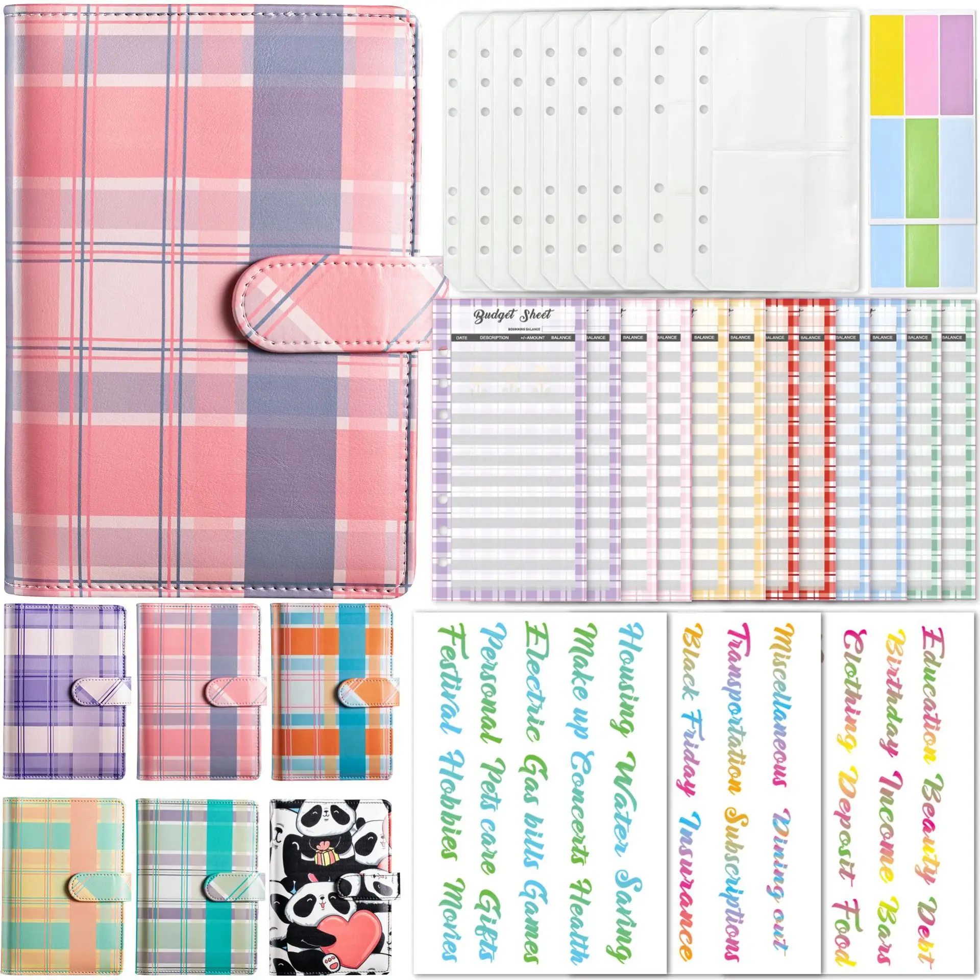 Checkered Budget Binder - A6