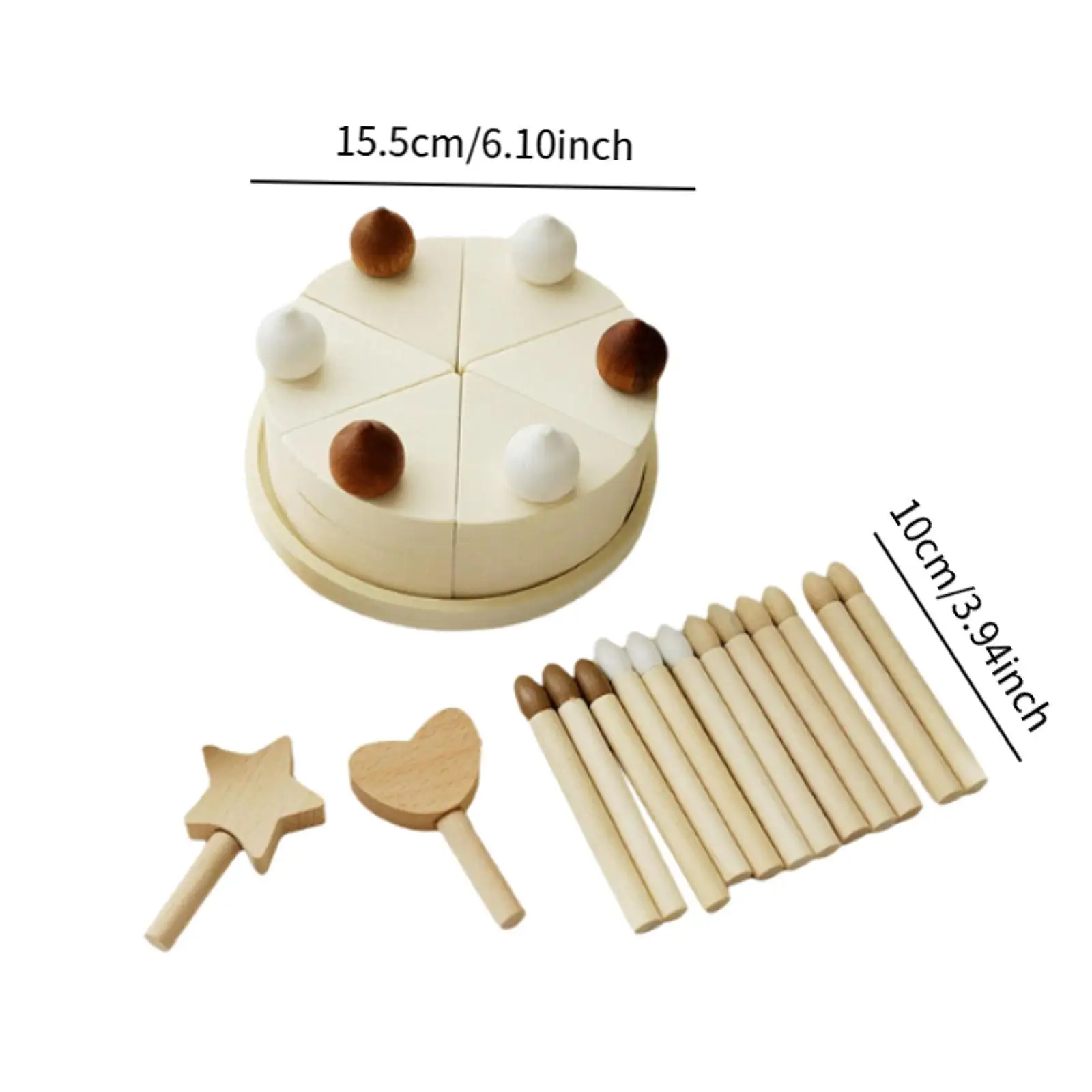 Birthday Cake Toy Pretend Play Montessori Toys Kitchen Toys Educational Toy for Kids 1 2 3 Year Old Boys Boys Children Gifts