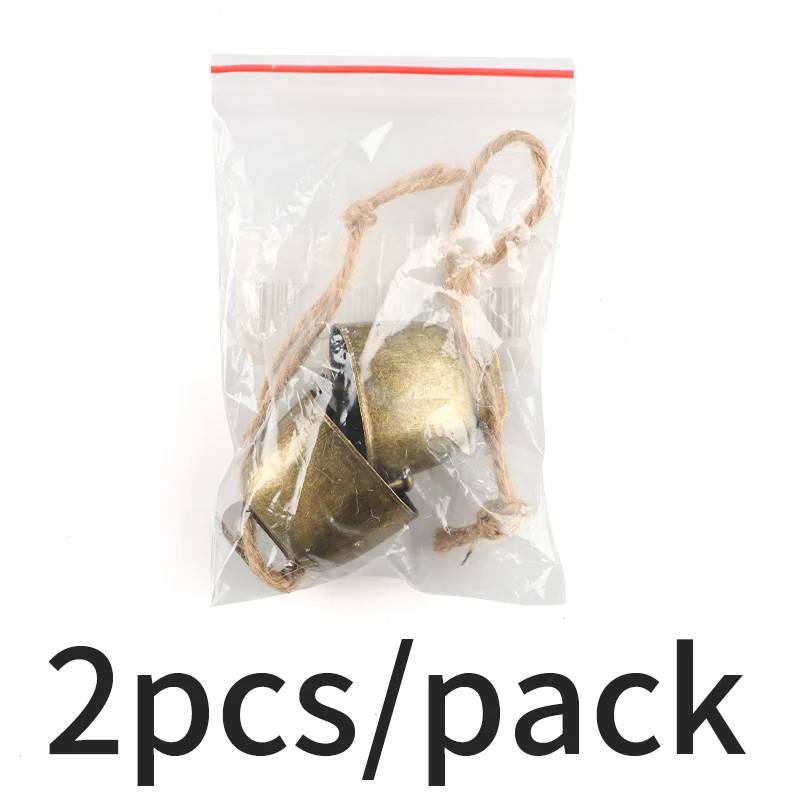 (2PCS/set)3.44X3.5Cm Christmas Retro Horn Decoration Christmas Tree Pendant New Year Atmosphere Celebration Joy and Celebration