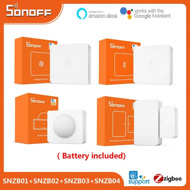 SONOFF Zigbee 3.0 ZBBridge / Wireless Switch / Temperature Humidity /  Motion / Door Sensor Work with eWelink Alexa Google Home