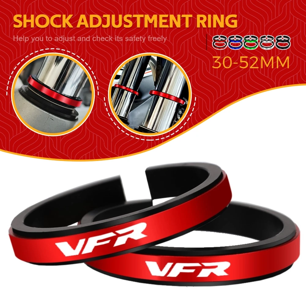 

For Honda VFR750 VFR800 VFR1200X VFR800F Motorcycle Adjustment Shock Absorber Auxiliary Rubber Ring CNC Accessories 30MM-52MM