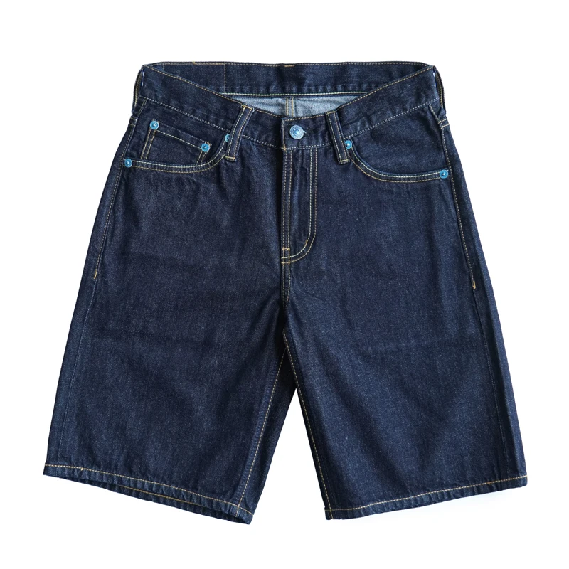 Sauce Zhan Men Jeans Summer Selvedge Denim Jeans Short One Wash Mans Short Loose Fit 10 OZ 5