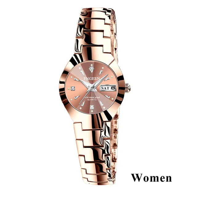 2022 Luxury Brand FNGEEN Women Watches Men Watch Fashion Steel Wristwatch Gift for Couple Watches for Lovers Relogio Feminino 