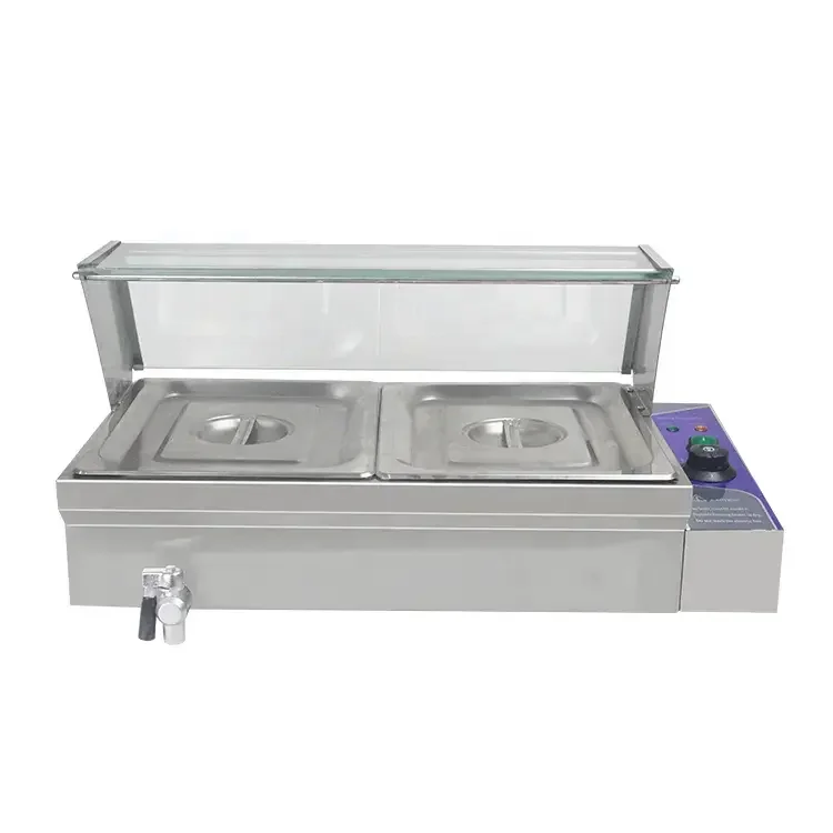et Showcase Food Display Warmer Stainless Steel Bain Marie Electric Bain Marie Food Warmer