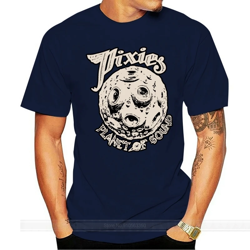 

PIXIES PLANET OF SOUND T SHIRT breeders black francis cd vinyl poster male brand teeshirt men summer cotton t shirt