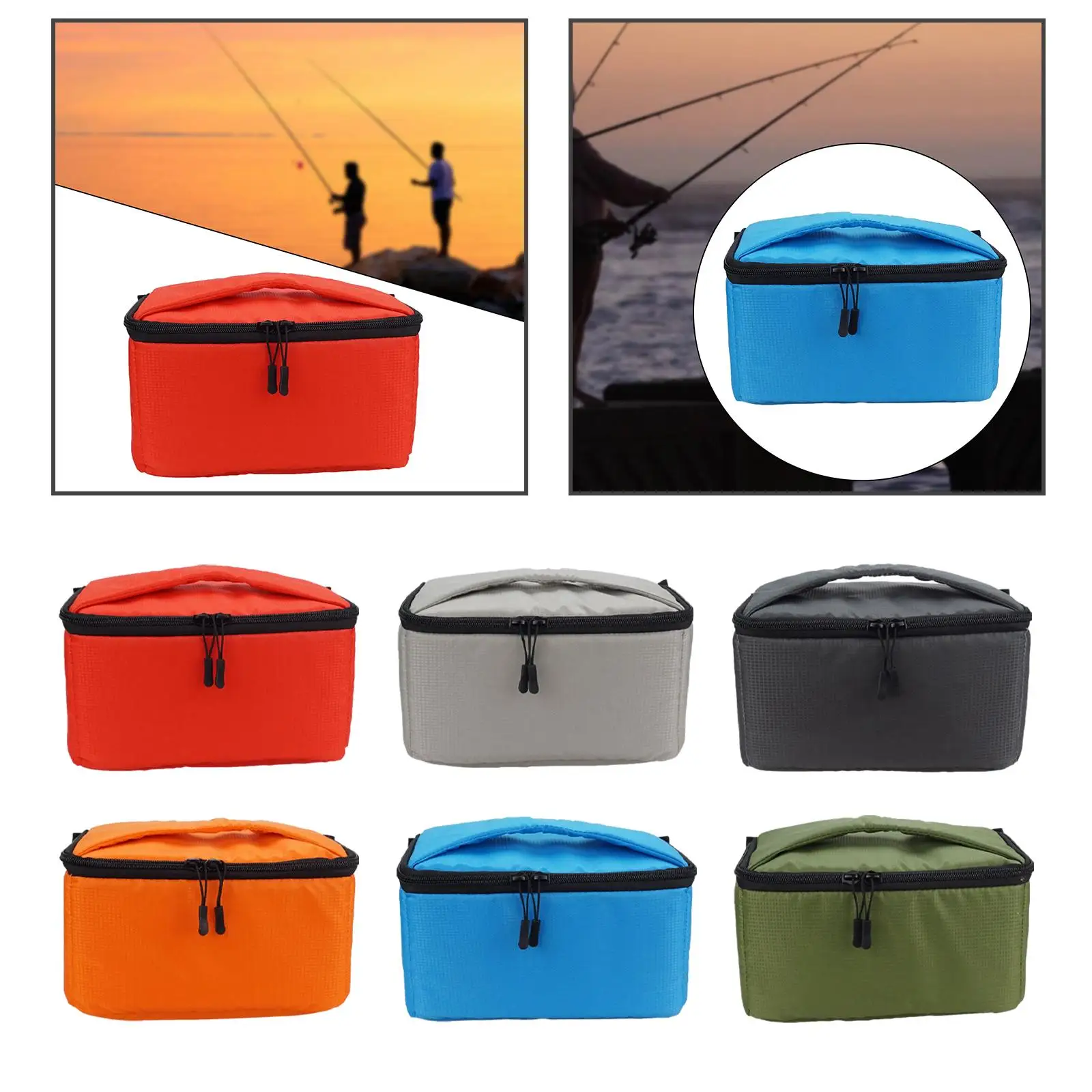 Fishing Reel Gear Bag Protective Case Shockproof Fishing Tackle Bag Fishing Tackle Organizer for Electric Reel Baitcasting Reel