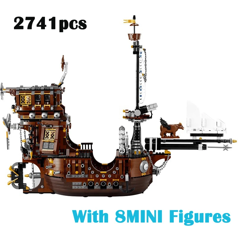 

In Stock Lepingstyle 70810 The Metal Beard's Sea Cow Boys Toy Educational Blocks Birthday Gift and Display Compatible 16002