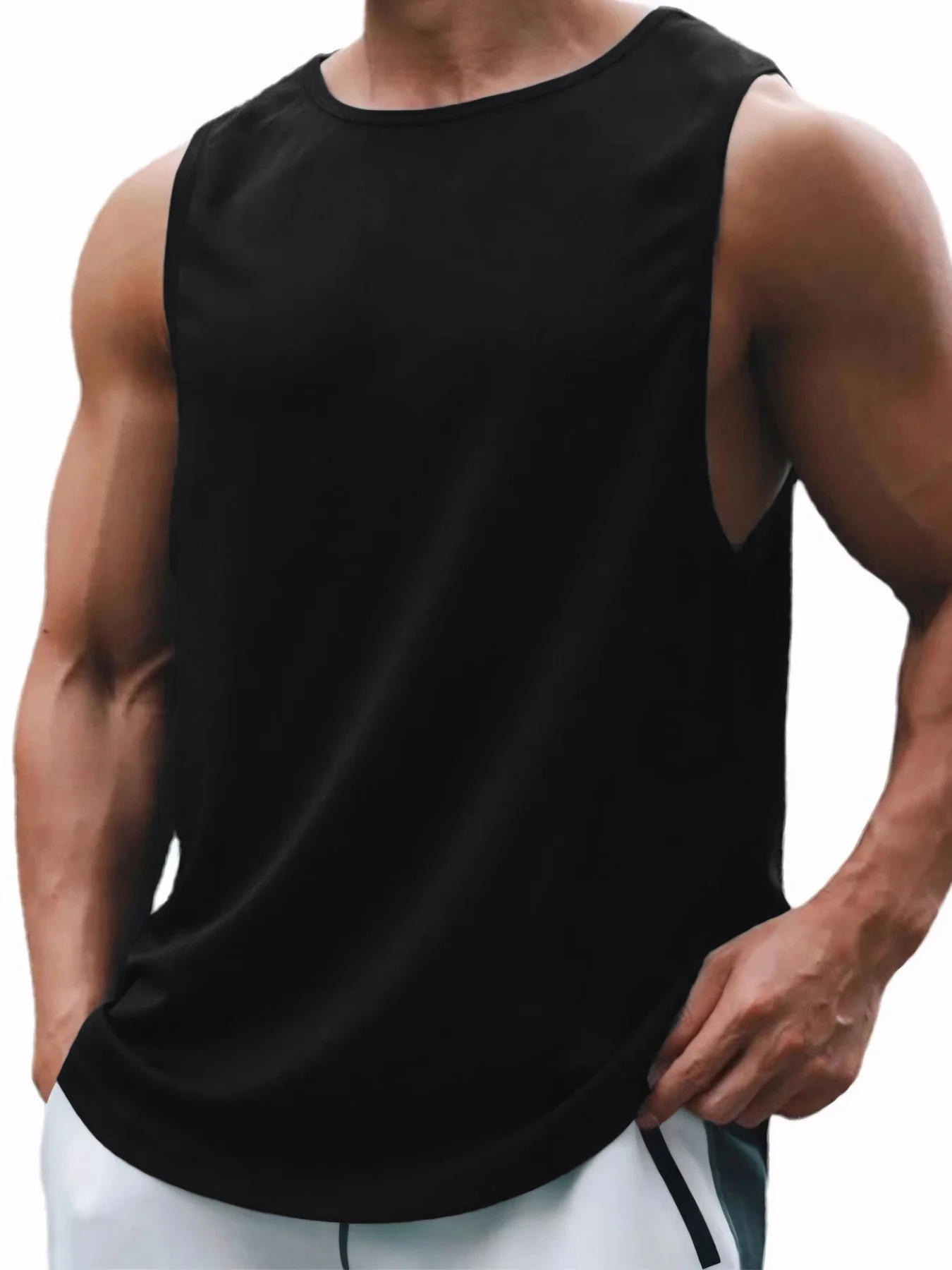 Summer Men's Fitness Basic Tank Top Quickly Dry Sport Top Running Vest Gym Fitness Sleeveless Sport Shirt Tank Tops
