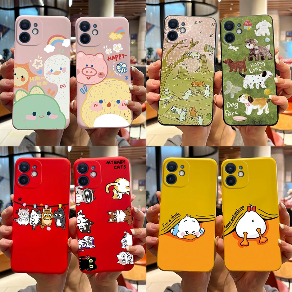 Per Apple Iphone 12 Mini Cellulare Cover Protettive Per Telefono Custodia Per Cartoni Animati Carina Per Apple Iphone 12 Mini Custodia Antiurto Per Ar