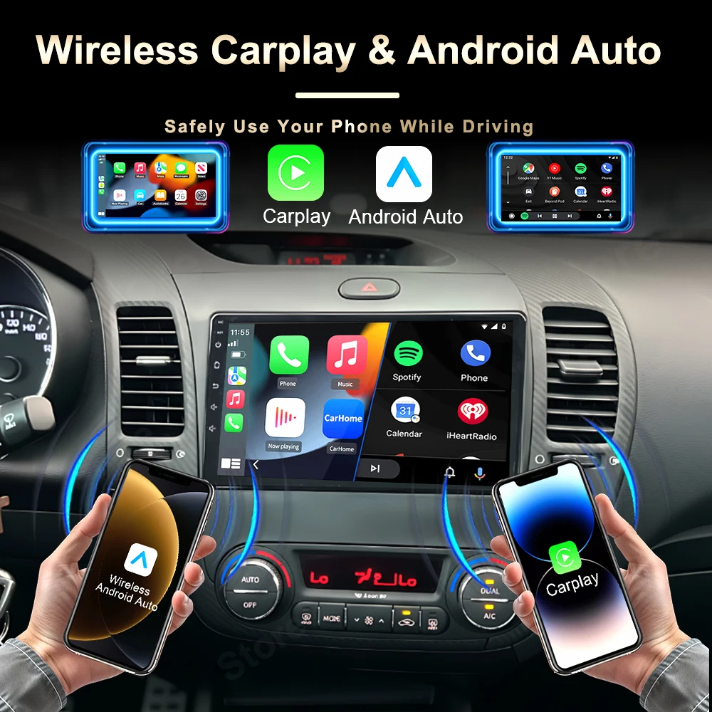 2 Din Android 16 para KIA K3 CERATO FORTE 3 YD sintonizador 2013 2014 2015 2016 2017 Radio de coche reproductor Multimedia GPS pantalla táctil estéreo 4