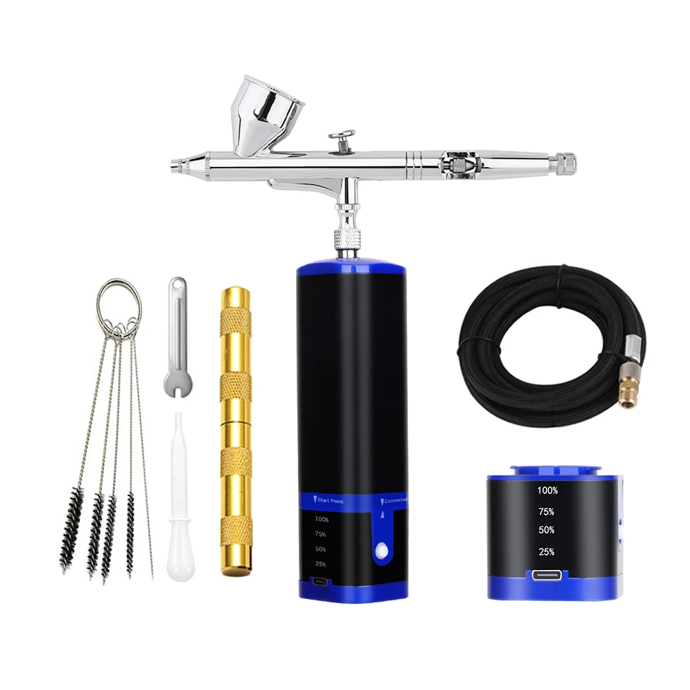 Master Airbrush Powerful Cordless Airbrushing System Kit 20 to 36 psi, Portable Rechargeable