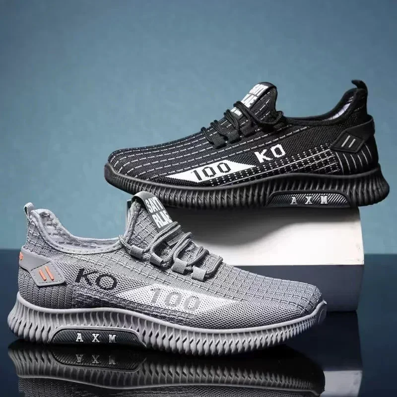 Net shoes a slip-on men's sports shoes net shoes breathable lazy shoes light soft sole casual shoes men's shoes 2024new