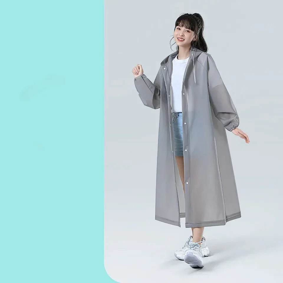 Bestseller Wiederverwendbarer Transparenter Regenmantel für Männer & Frauen Verdickter Outdoor-Wanderponcho Tragbarer Wasserdichter Regenschutz – Detail 14