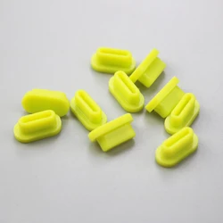 USB Type - C Charge Port Dust Plug Set - 10 Pack Dust Protectors (Green)