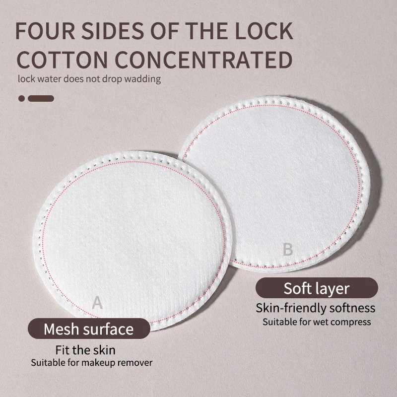 150Pcs/pack Facial Make Up Cosmetic Cotton Pads Round Soft Makeup Nail Polish Remover Cleansing Pads Daily Removal Tool 2