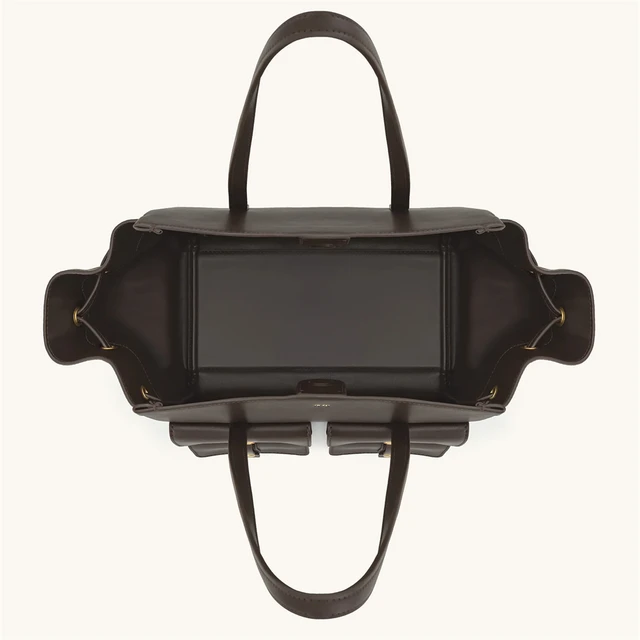 JW Pei New Dark Brown Motorcycle Style Tote Bag Women's Large Capacity Crossbody Purse for Commuters Underarm Shoulder Handbag 3