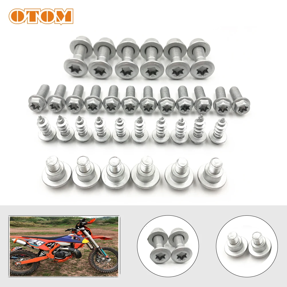 40Pcs Motorcycle Cover Body Screws Full Fairing Tapping Bolts Nuts For KTM EXC MXC SXF SX SMR XC-W 125 250 300 350 450 65 85 500