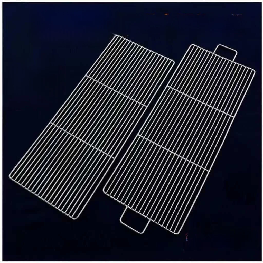 Stainl Steel Galvanized Rectangular BBQ ill Net round Steak id Cake Cooling Net Thi Outdoor Barbecue Wire Me