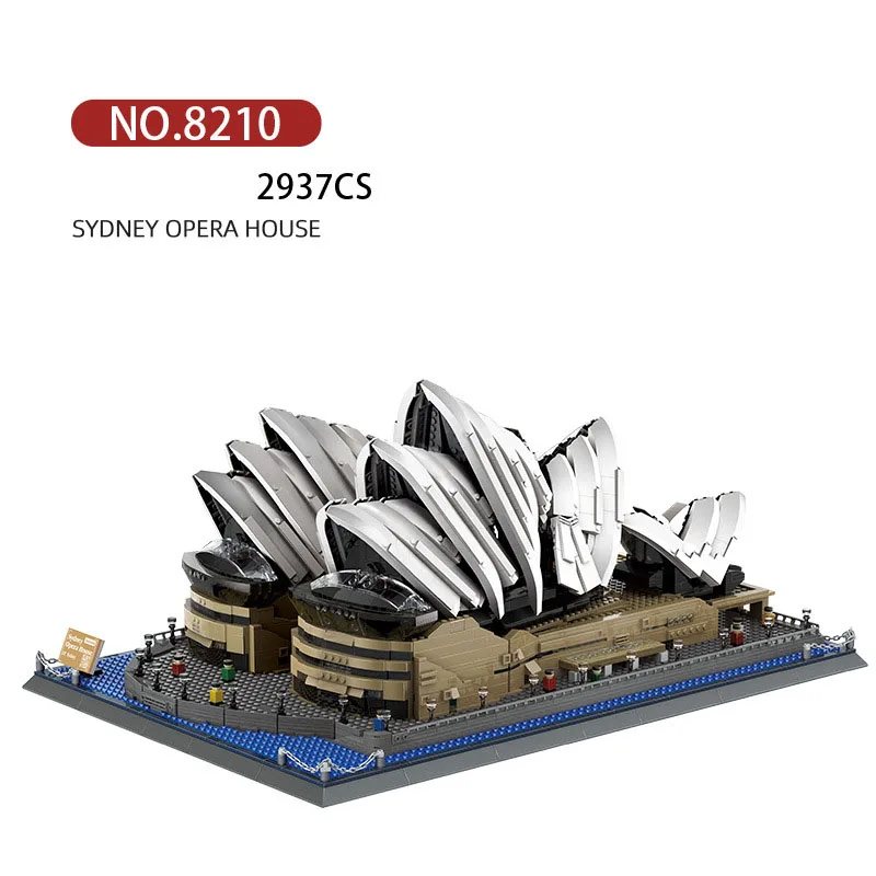 Nanobrick Modern World Famous Architecture Micro Diamond Block Australia Sydney Opera House Model Building Brick Toys For Gifts