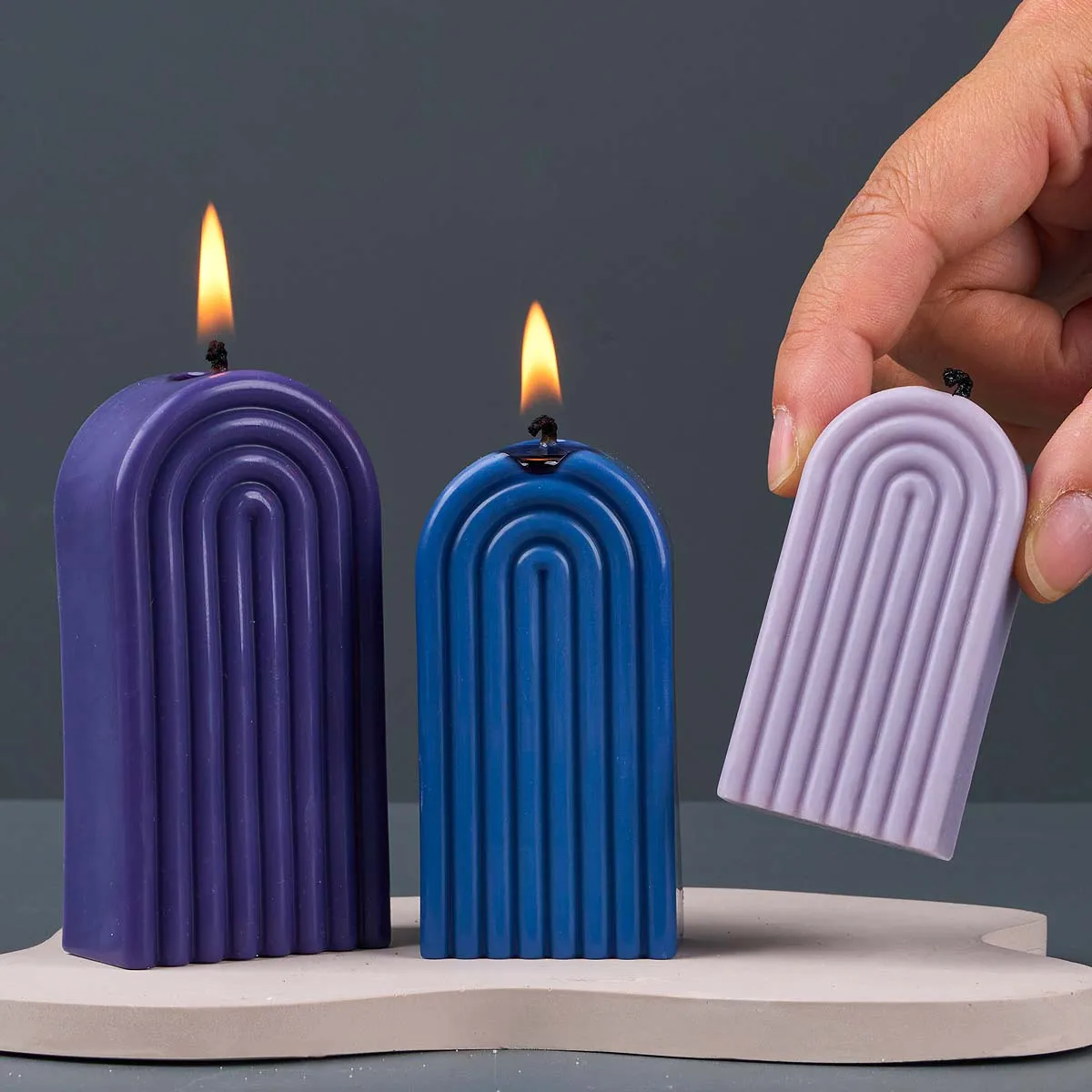 Arch Door Silicone Candle Mold DIY Rainbow Bridge Craft Making Supplies Soap Plaster Resin Casting Molds Home Dec Art Gifts silicone mold silicone candle mold silicone candle molds candle mold