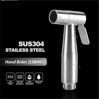 Toilet Sprayer Handheld Shower Head Faucet Bidet Spray Gun Stainless Steel Self Cleaning Bathroom Douche Fixture Accessories 2
