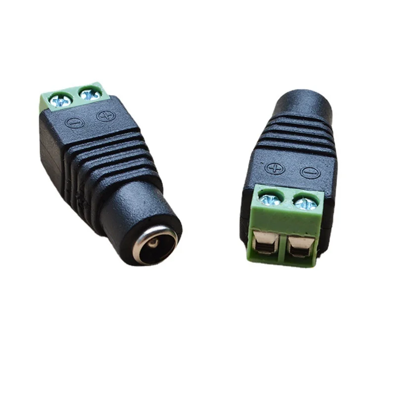 DC Power Male and Female Plug Jack Adapter Connector Plug Welding Free Monitoring Camera Power Plug 12v Male and Female Terminal