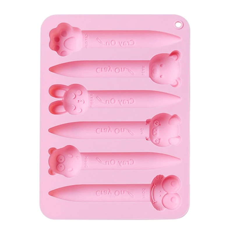 Animal Crayon Molds DIY Craft Molds Reusable Silicone Oven Fridge Safe for Kid Student DIY Art Crafts, animal crayon molds