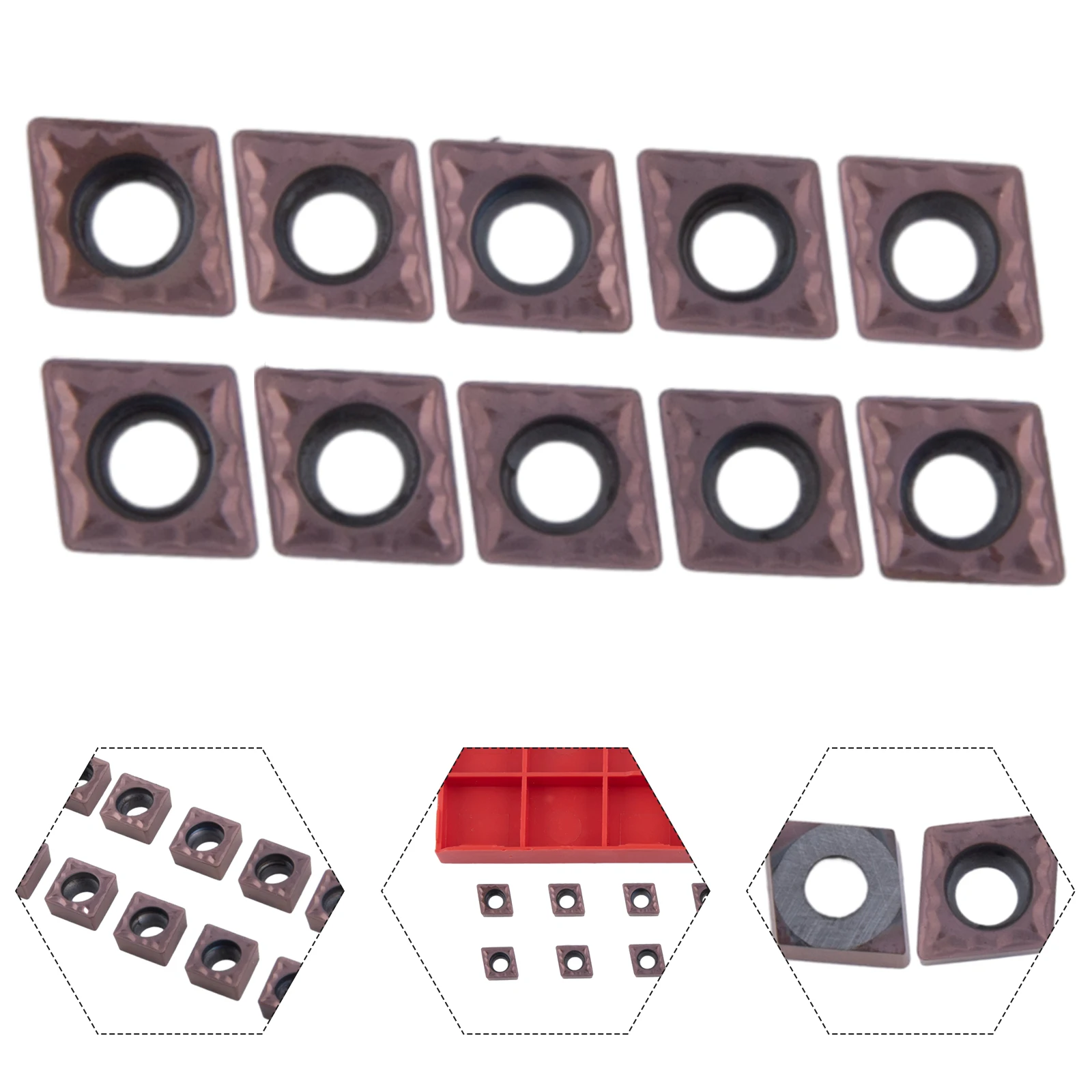 CCMT060204 Carbide Inserts Moderate Speed Usage with CCMT060204 Carbide Inserts and VP15TF/UE6020/US735 Coating