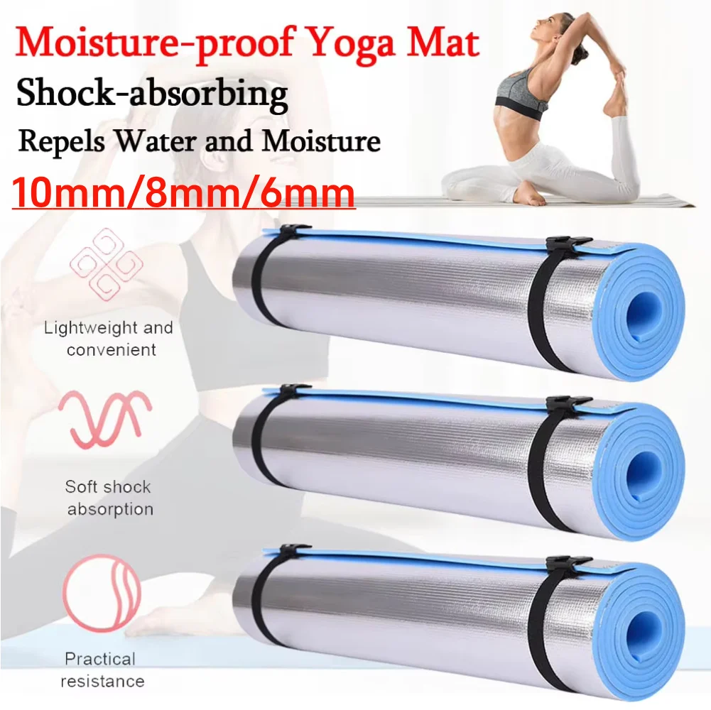 Yoga mat 1.8mx10/8/6mm Yoga Mat Anti-skid Sports Fitness EVA Comfort Foam 6mm Thick for Exercise and Pilates Gymnastics