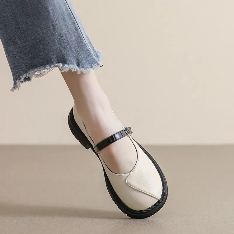 

Woman Flats Moccasins Round Toe Normal Leather Casual Shoes for Women Loafers Non Slip on Sale Wholesale Shoe 2024 Summer Spring