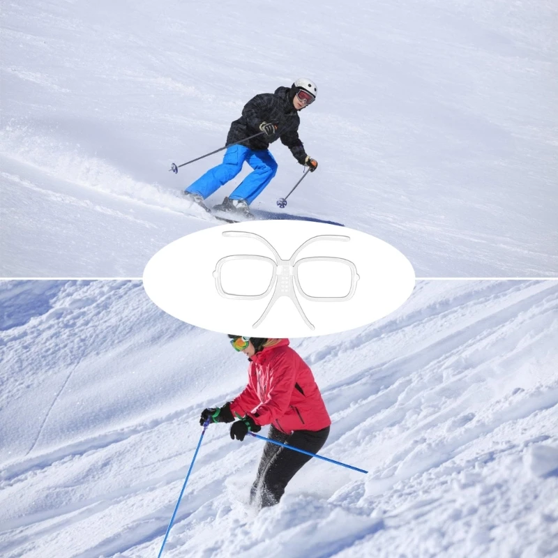 Snowboarding Goggles Prescription Glasses Adapter Ski Goggles Prescription Insert Adapter Clip 140mm Adjustable 5