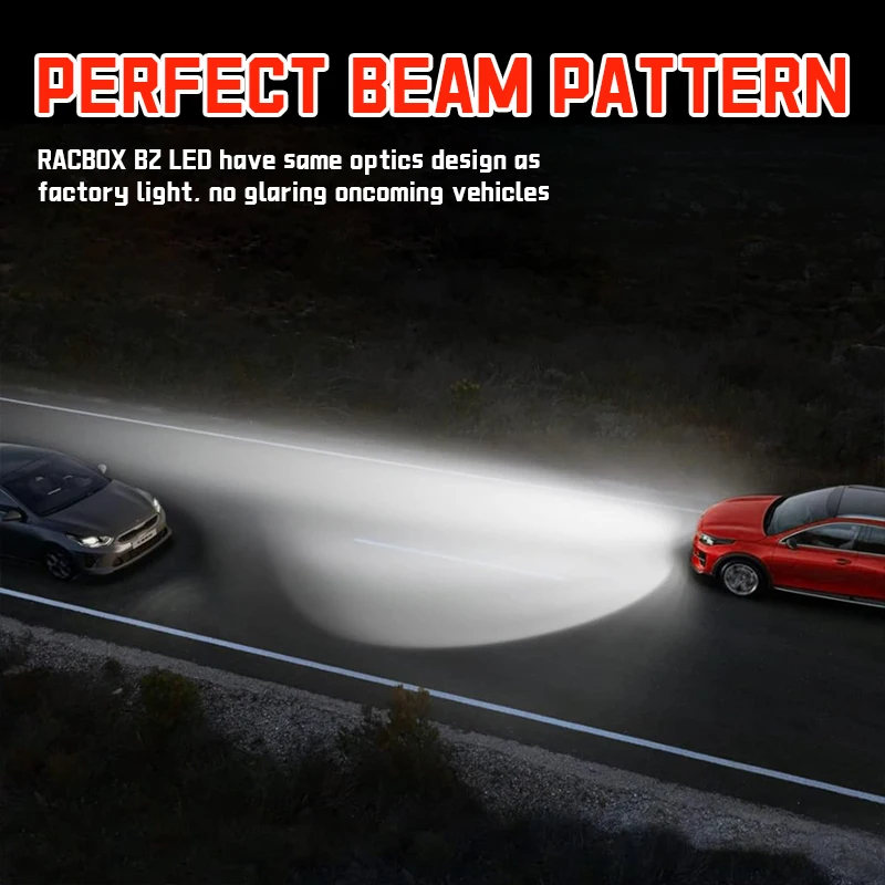 제논 HID 안정기 플러그 앤 플레이 전구 램프 냉각 선풍기, 12000LM, D2R, D2S, D2C, D4S, D4C, 100W, 6000K