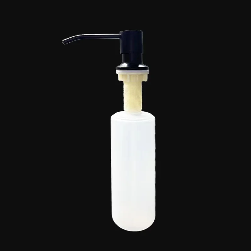 Kitchen Sink Counter Top 304 Stainless Steel From The Top Built In Head Hand Press Soap Dispenser Bottle 300ml soap dispenser,soap liquid box,pressing soap liquid box